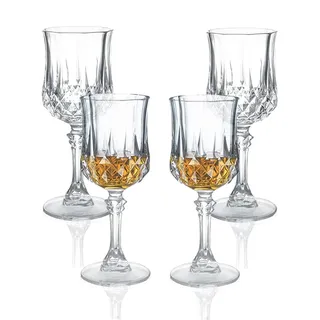 4pcs Weingläser Plastik, 220ml Plastik Weingläser Kunststoff, Weinglas Kristall Kunststoffgläser Wiederverwendbar, Camping Weingläsers für Geburtstagsfeiern, Hochzeiten, Familienfeiern, Camping