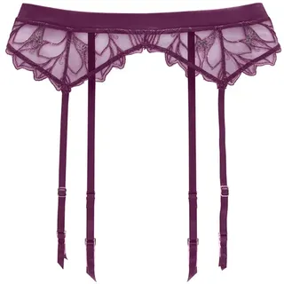 LASCANA LASCANA, Strapsgürtel aus leicht transparenter Spitze, mit hübschen Glitzerdetails, bunt