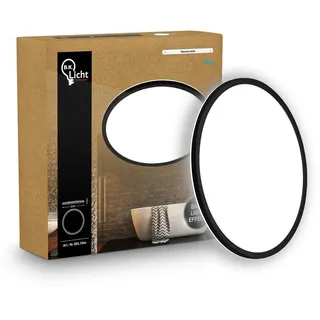 B.K.Licht LED Panel 1 rund schwarz