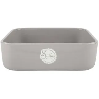 Sallys Stoneware Ofenform - eckig - Light Grey - Klein
