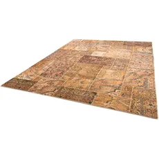 morgenland Teppich »Patchwork - 301 x 241 cm - mehrfarbig«, rechteckig, Wohnzimmer, Handgeknüpft, Einzelstück mit Zertifikat, bunt