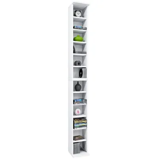 VCM Bigol Standregal 21 x 20 x 183 cm Weiß