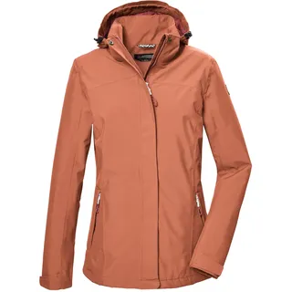 KILLTEC Damen Funktionsjacke/Regenjacke mit abzippbarer Kapuze KOS 26 WMN JCKT, lachs, 38, 42915-000