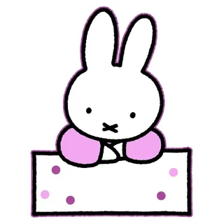 JeP Party Miffy Neugeborenentafel Mädchen - Rosa