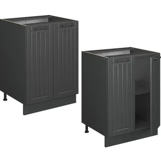 Vicco Unterschrank Fame-Line 60 x 60 x 82 cm Grau