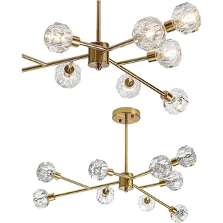 Rabalux 5395 Pendelleuchte Kassia 9xG9/5W/230V | Gold/Klar