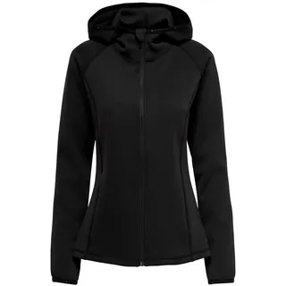 ONLY Damen Onpcara Ls Hood Zip Swt Jck Noos Sweatshirt-Jacke, Schwarz, L EU