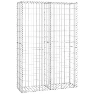 vidaXL Steinkorb Gabione mit Deckeln 150 × 100 × 30 cm