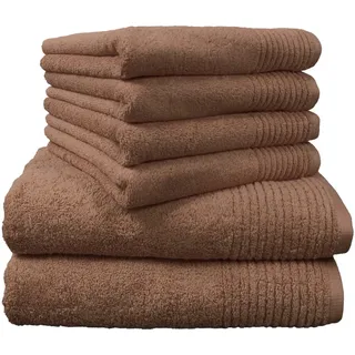 Dyckhoff Brillant Handtuchset 6-tlg. braun