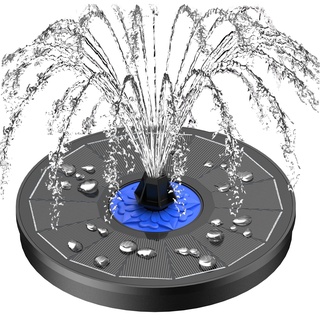 SZMP 2024 NEU Solar Springbrunnen für aussen 100% Glas,3.5W Solar Teichpumpe mit 8 DIY Effekte Solar Wasserpumpe Solar schwimmender Fontäne Pumpe für Garten,Vogel-Bad,Teich,Fisch-Behälter