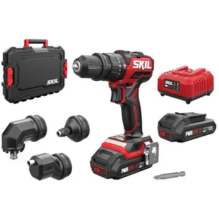 SKIL 20V 3076 HC Akku-Schlagbohrmaschine + 4 Aufsätze (2x2,0 Ah),