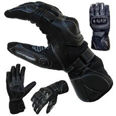 PROANTI Sommer Regen Motorradhandschuhe mit Visierwischer Motorrad Handschuhe (XL)