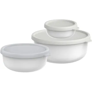 Mepal Frischhaltedose rund weiß 2,5 l 3-teilig