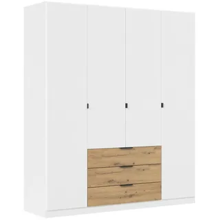 Rauch »Kleiderschrank Schrank Garderobe Schlafzimmerschrank DAVOA« mit farblich abgesetzten Schubkästen in Eiche Artisan MADE IN Germany