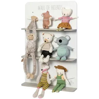 Musterkind Kinderregal Picea 10 x 90 x 58 cm Holz grau/weiß