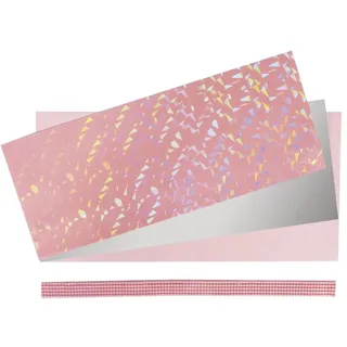 Rayher Verzierwachs-Set Baby 8 Platten rosa weiß