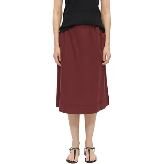 s.Oliver Damen Rock – Relaxed Fit, Jersey, Elastikbund, Fransensaum