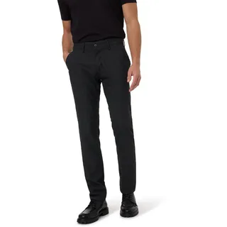 Chinohose "Chino Enzo", Herren, Gr. 36, Länge 30, grau (dunkelgrau), Web, Obermaterial: 67% Polyester, 31% Viskose, 2% Elasthan, PIONEER AUTHENTIC JEANS, kariert, straight fit lang, Hosen Chinohose