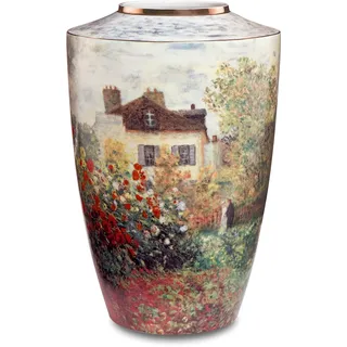 Goebel Tischvase »Vase Claude Monet - "Das Künstlerhaus"«, (1 St.), aus Porzellan, Höhe ca. 24 cm, bunt