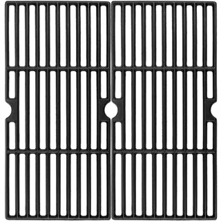 GFTIME 43 x 21CM Gusseisen Grillrost für Enders Boston 3, Enders Monroe 3 Pro, Barbecook Siesta 310, Landmann Triton 3/4, Charbroil Gas2Coal 330, Proficook PC-GG 1058/1059, Ersatzteile 2 Stück