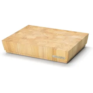 Continenta Hackblock Holz 1-tlg. 40 x 30 x 7,5 cm Braun