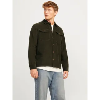 Jack & Jones Langarmhemd »JJEEDDIE CORDUROY OVERSHIRT LS SN«, grün