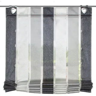 Home fashion Raffrollo LOSANA 80 x 130 cm grau