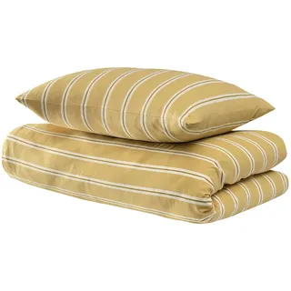 SCHIESSER Uncover by Schiesser Bettwäscheset Colorado - Renforcé - 2-teilig - 135x200cm - Senf