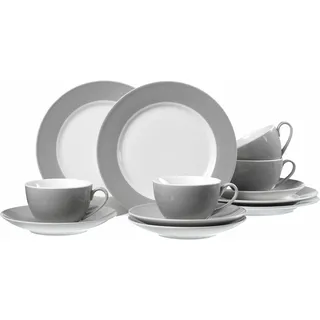 Flirt by R&B DOPPIO Kaffeeservice 12-tlg. grau/mehrfarbig