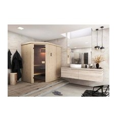 Finntherm Sauna Pearl Natur 194 cm x 144 cm Wandstärke 40 mm