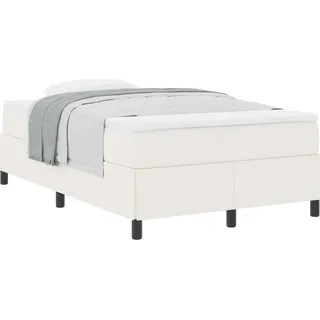 vidaXL Boxspringbett Creme 120 x 200 cm Cordstoff - Creme