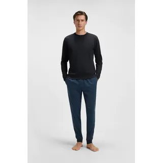 BOSS Pyjama »Relax Long Set« 2 tlg. Neuheit, Oberteil unifarben, Unterteil gemustert