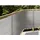 Balkonverkleidung 500 x 90 cm grau Polyester