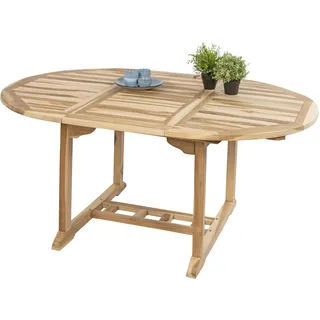 möbelliebling Gartentisch ausziehbar 120-170 x 75 cm Beige