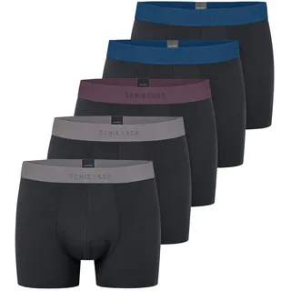 SCHIESSER Herren 5 Pack Boxershorts Bio Baumwolle, Multipack | Gr.: 7
