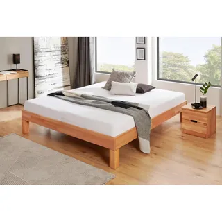 Mid.you Futonbett , Kernbuche , Holz , Kernbuche , massiv , 180x200 cm , für Rollrost geeignet, für Lattenrost geeignet , Schlafzimmer, Betten, Einzel- & Doppelbetten