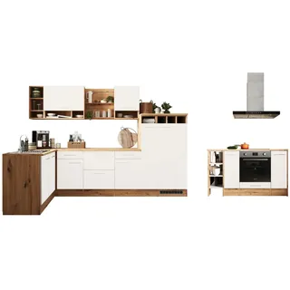 Respekta Winkelküche L-Form 310 cm Weiß