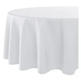 delindo Tischdecke Wien Ø 140 cm Weiß