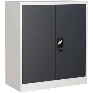 VCM Malivo Aktenschrank 80 x 40 x 0 cm schwarz/weiß