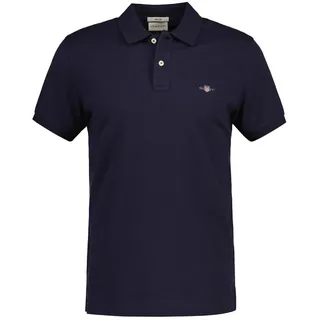 GANT Poloshirt »SLIM SHIELD SS PIQUE POLO«, mit Logostickerei auf der Brust Gant evening blue