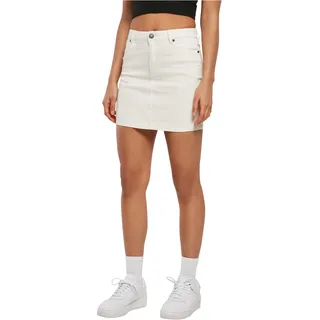 Urban Classics Ladies Organic Stretch Denim Mini Skirt Frauen Kurzer Rock schwarz
