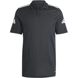 adidas Herren SQUADRA25 Poloshirt aus Baumwolle, Schwarz/Weiß, Größe L