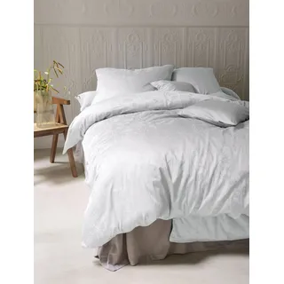 Bettwäsche IRISETTE "Rio 8643", weiß, B/L: 155cm x 220cm, 1 Stk., 1 Stk., Satin, B/L: 80cm x 80cm, 2, Satin, Obermaterial: 100% Baumwolle, Bettwäsche, Bettwäsche, Seidig glänzend, gewebtes Muster, hochwertig