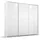 Schwebetürenschrank OTELI 211 x 214 x 68 cm Weiß