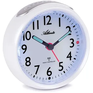 Atlanta - 03-1850-0 - Funkuhr - Funkwecker - Weiß