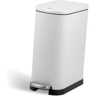 eluno Abfalleimer 10 Liter, weiß , Metall , 17x39.5x33 cm , Haushalt & Kleinelektro, Reinigung, Mülleimer & Abfallsammler