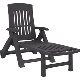 vidaXL Klappliege 189 x 72 x 96 cm Anthrazit