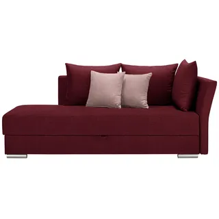 Xora Liege , Bordeaux , Textil , Uni , Füllung: Schaumstoff,Schaumstoff , 220x93x100 cm , seitenverkehrt erhältlich, Schlafen auf Sitzhöhe , Wohnzimmer, Sofas & Couches, Schlafsofas, Polsterliegen