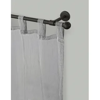 GARESA Gardinenstange »BOLTI« schwarz, L:140cm Ø:16mm, Metall, Gardinenstangen, Gardinenstange, Vorhanggarnitur, verlängerbar, Wandmontage, ohne Ringe,