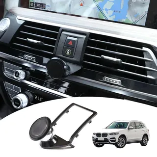 YIWANG 3 Farben aluminiumlegierung handyhalter Trim für x3 g01 2018 2019, für x4 g02 2018 2019 Auto zubehör (schwarz)